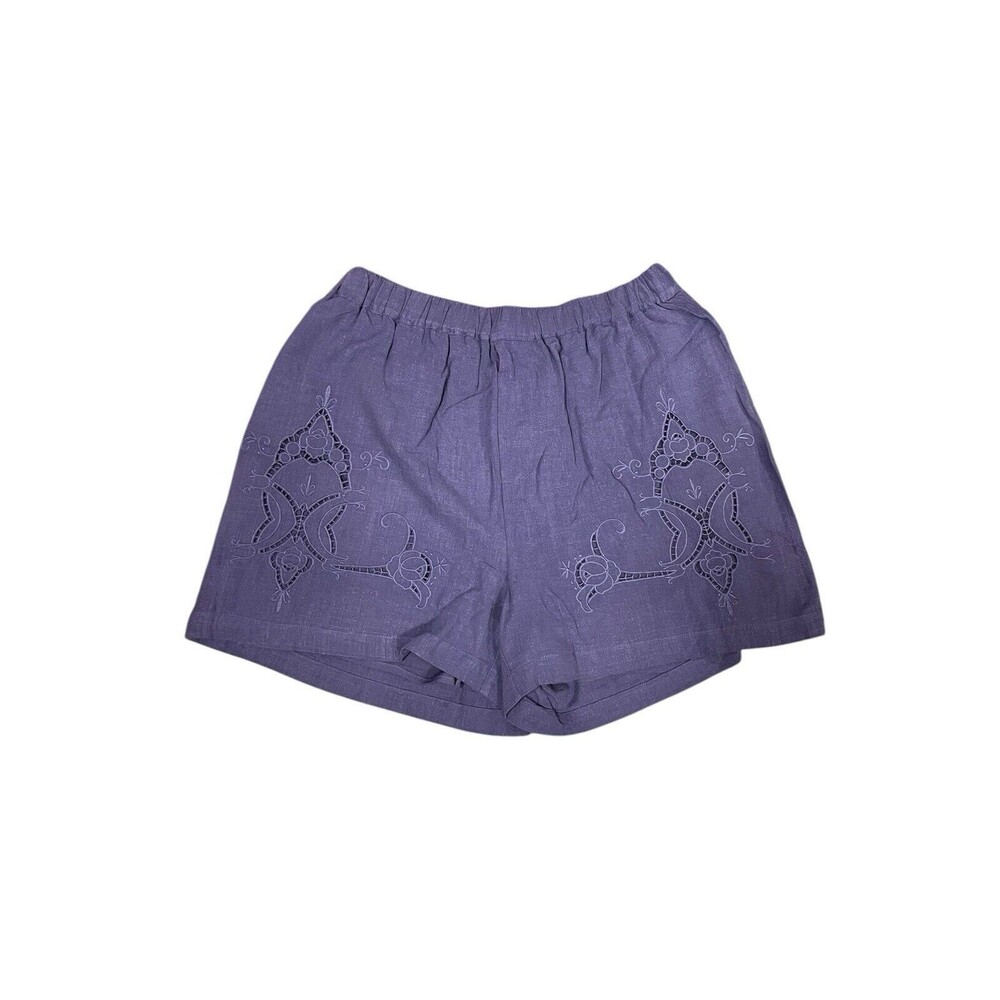 Matilda Jane Good Hart‎ GH Bowman's Beach Blue Woven Shorts size L Large